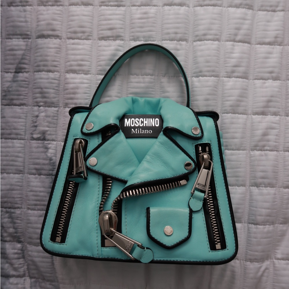 Moschino Mini moto jacket bag